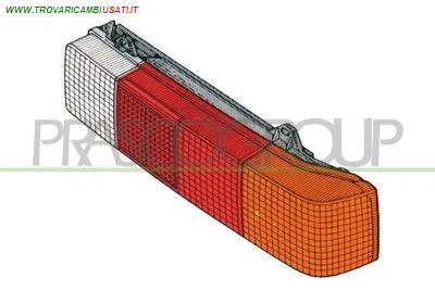 FANALE POSTERIORE SINISTRO-CON PORTALAMPADA FIAT - CINQUECENTO - 1992 > 1999 CODICE/I: FT0174054 OE 7629358
