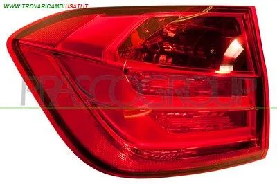 FANALE POSTERIORE SINISTRO-ESTERNO-SENZA PORTALAMPAD-LED BMW - SERIE 3 F30 4 PORTE - 2012 > 2015 CODICE/I: BM0284154 OE 63217312845