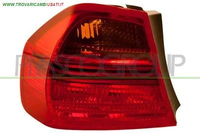 FANALE POSTERIORE SINISTRO-ESTERNO-SENZA PORTALAMPADA-ARANCIO-ROSSO MOD. 4 PORTE BMW - SERIE 3 E90 4 PORTE - 2005 > 2008 CODICE/I: OE 63216937457 BM0244154
