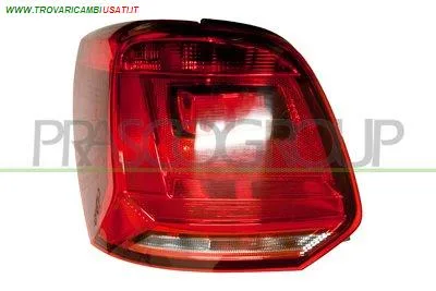 FANALE POSTERIORE SINISTRO-SENZA PORTALAMPADA-BIANCO-ROSSO-FONDO-NERO