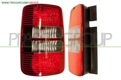 FANALE POSTERIORE SINISTRO-SENZA PORTALAMPADA-FUME'-ROSSO MOD. 2 PORTE