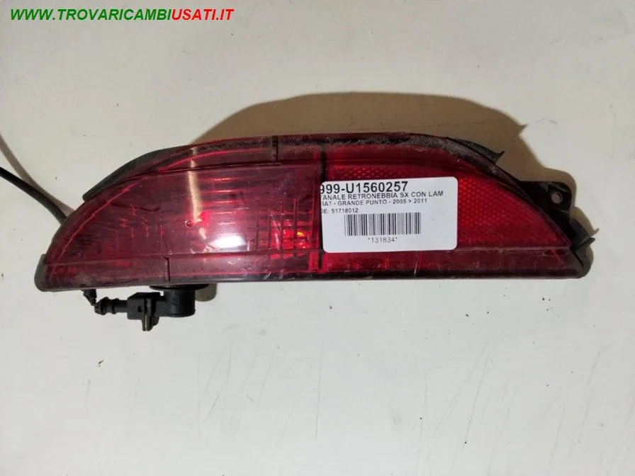 FANALE RETRONEBBIA SX CON LAMPADINA