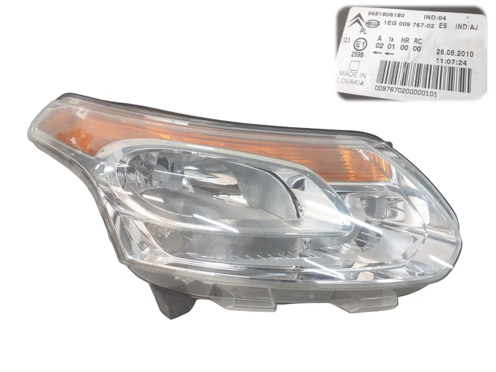 FARO ANTERIORE DESTRO con codice 9681806180 da CITROEN C3 Picasso (08>)