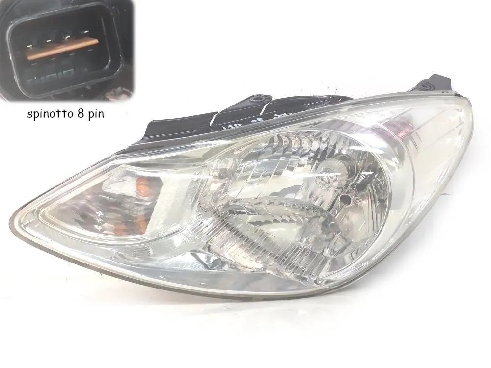 FARO ANTERIORE SINISTRO con codice 921010X020 da GUIDA HYUNDAI i10 1° Serie 1100 Benzina 49 con codice motore G4HG (2008)
