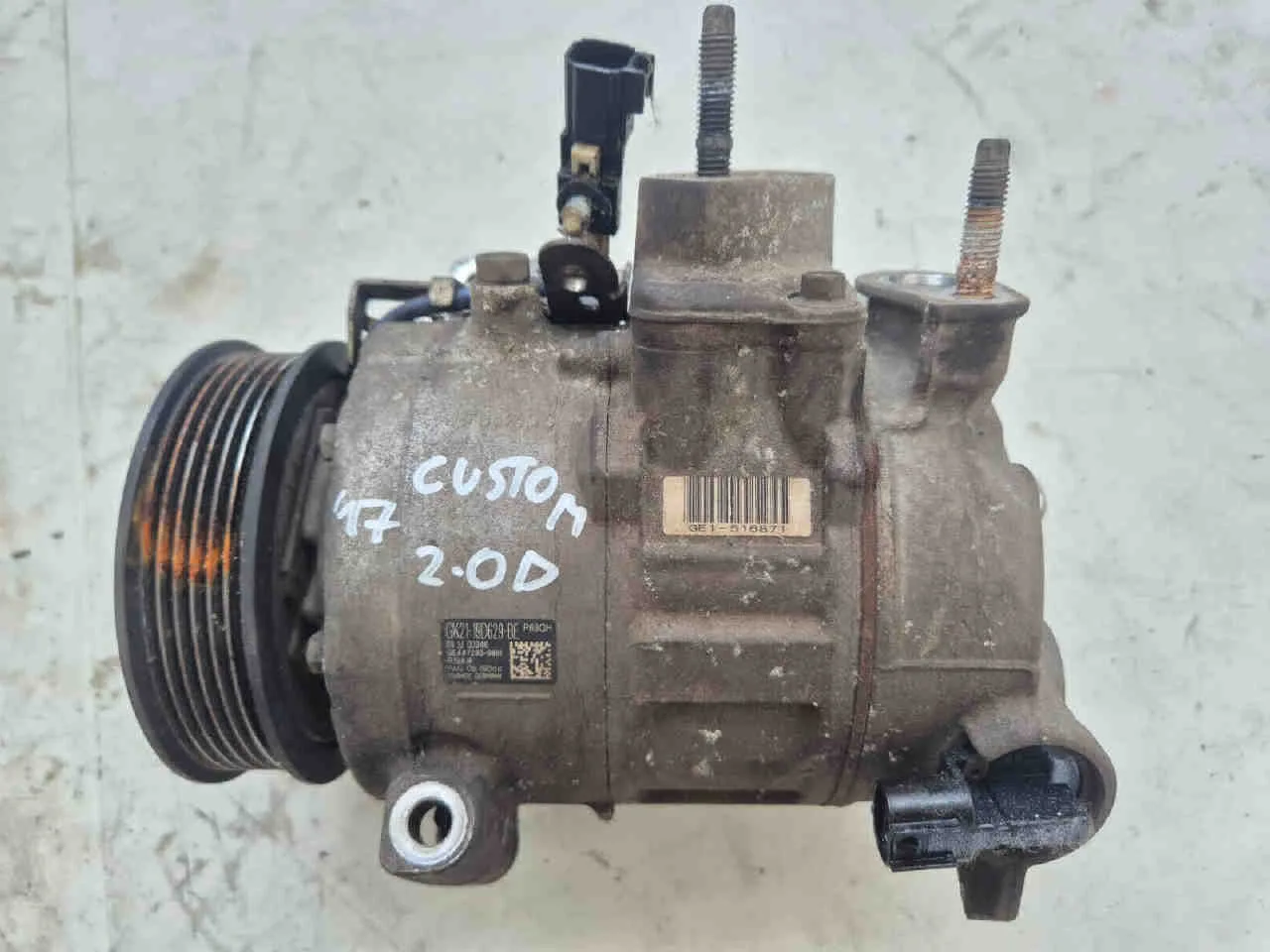 Compressore A/C FORD Transit Serie Custom (12>22) del 2012 - 2022  CODICE RICAMBIO : gk2119d629be