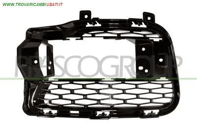 GRIGLIA DESTRA PARAURTI ANTERIORE-NERA-LUCIDA-CON SEDE FENDI