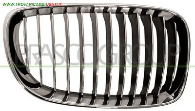 GRIGLIA RADIATORE DESTRA-CROMATA-CROMATA-NERA BMW - SERIE 1 E81 3 PORTE - 2007 > 2012, BMW - SERIE 1 E88 CABRIO - 2007 > 2013 CODICE/I: BM1212023 OE 51137179656