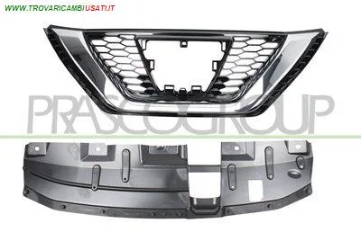 GRIGLIA RADIATORE-NERA-CON MODANATURA CROMATA MOD. > 02/18 NISSAN - QASHQAI - 01-09-2017 - CODICE/I: DS7132001 OE 62310HV00A