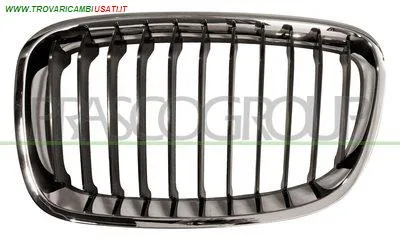 GRIGLIA RADIATORE SINISTRA-NERA-CON CORNICE CROMATA MOD. BASIS BMW - SERIE 1 F20 5 PORTE - 2011 > 2015, BMW - SERIE 1 F21 3 PORTE - 2012 > 2015 CODICE/I: OE 51137239021 BM1232004