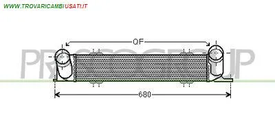INTERCOOLER BMW - SERIE 1 E81 3 PORTE - 2007 > 2012, BMW - SERIE 1 E87 5 PORTE - 2007 > 2011, BMW - SERIE 1 E88 CABRIO - 2007 > 2013, BMW - SERIE 3 E90 4 POR... CODICE/I: BM024N001 OE 17517524916