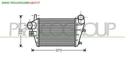 INTERCOOLER ALFA ROMEO - 156 - 2000 > 2002, ALFA ROMEO - 156 - 2002 > 2003, ALFA ROMEO - 156 - 2003 > 2007, ALFA ROMEO - 156 I - 1997 - 2000 CODICE/I: OE 60686738 AA080N001