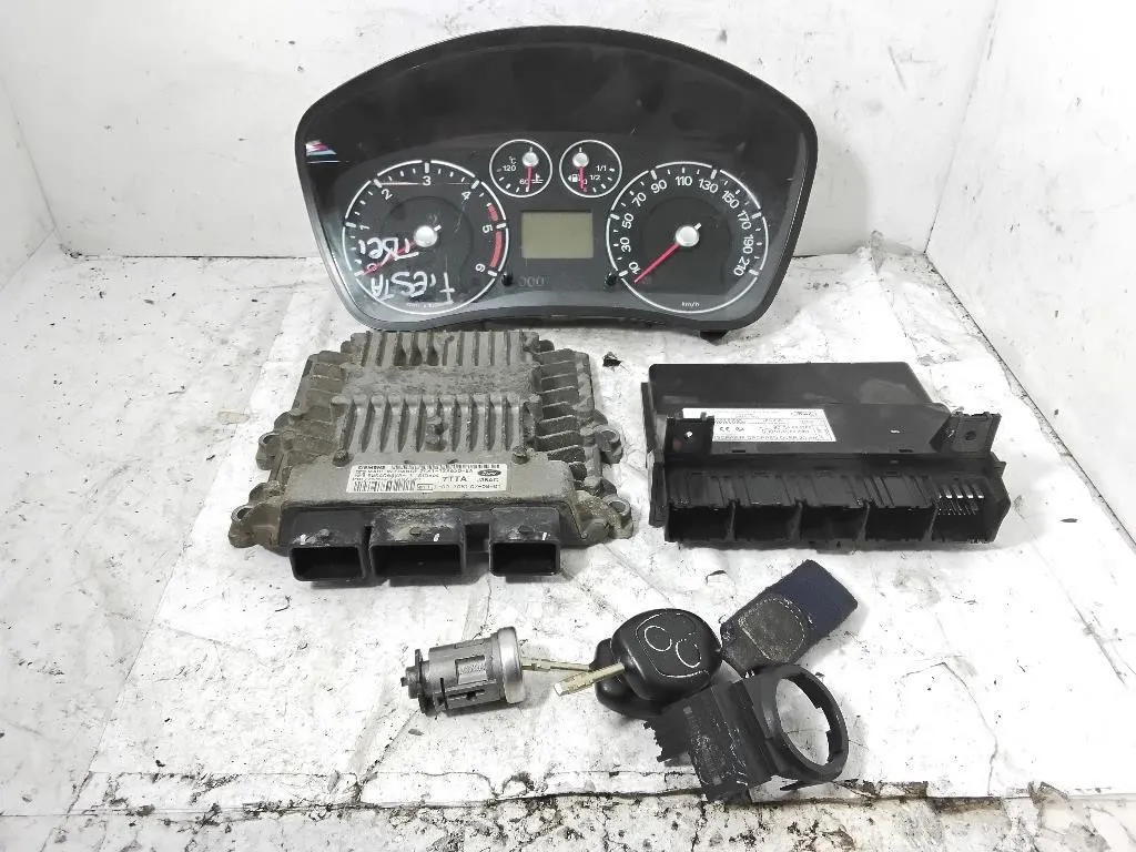 KIT CENTRALINA MOTORE con codice 7S61-12A650-EA 5WS40632A-T 6S6T-15K600-BL da FORD Fiesta 5° Serie F6JB diesel 1399 (05>08)