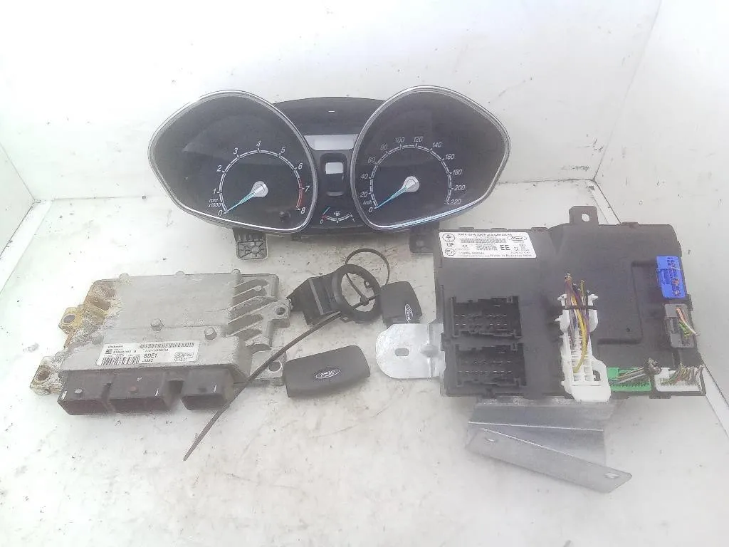 KIT CENTRALINA MOTORE FORD Fiesta 6° Serie F1B1-12A650-XB S180047063 DN1T-15K600-EE RTJB/D bifuel/gas 1388 (08>17)