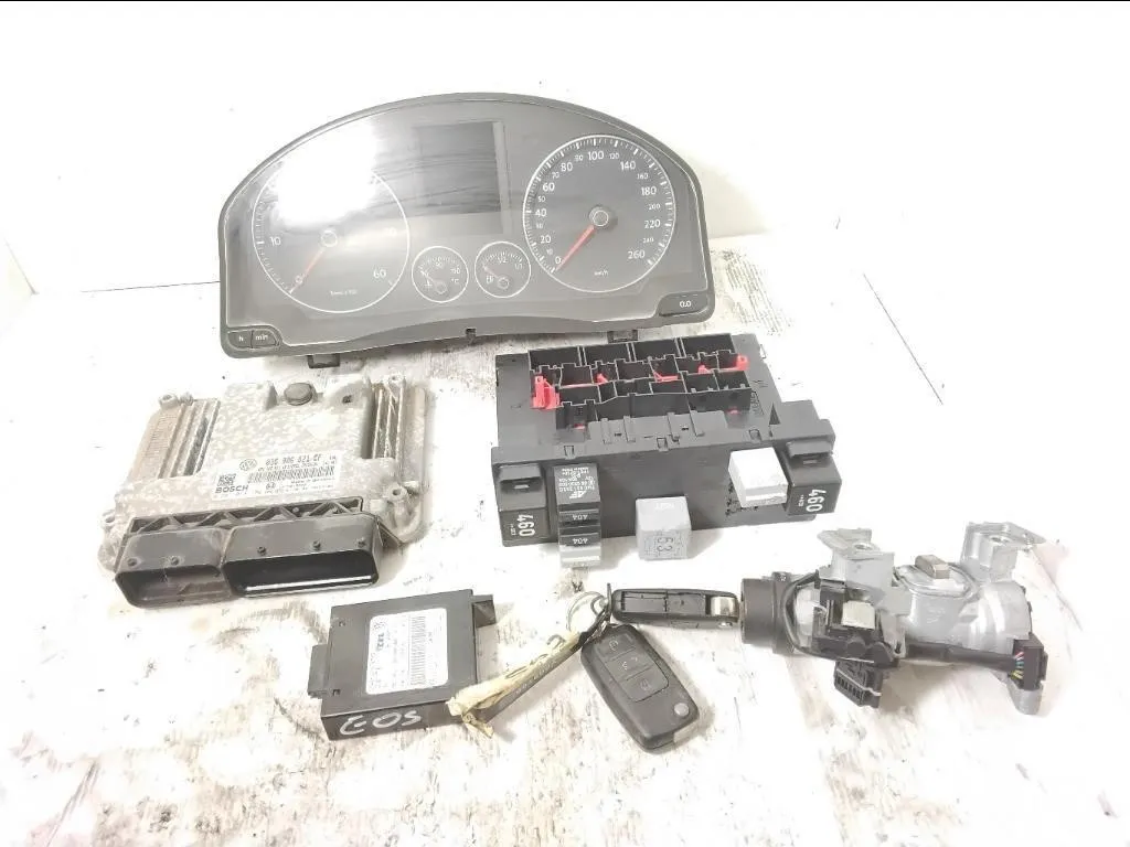 KIT CENTRALINA MOTORE con codice 03G906021CF 0281013170 3C0937049AJ da VOLKSWAGEN Eos Serie (1F7) BMM diesel 1968 (06>10)