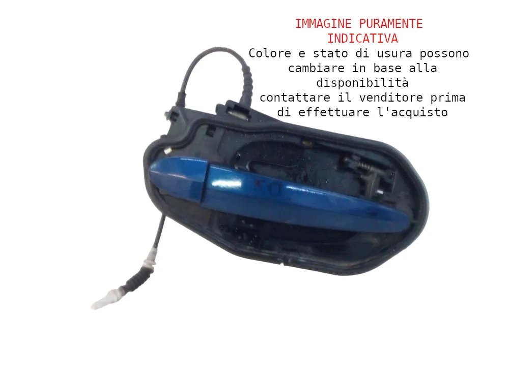MANIGLIA ESTERNA ANTERIORE DESTRA BMW X3 1° Serie 51217034544 con codice motore 204D4/204D4 (04>10)