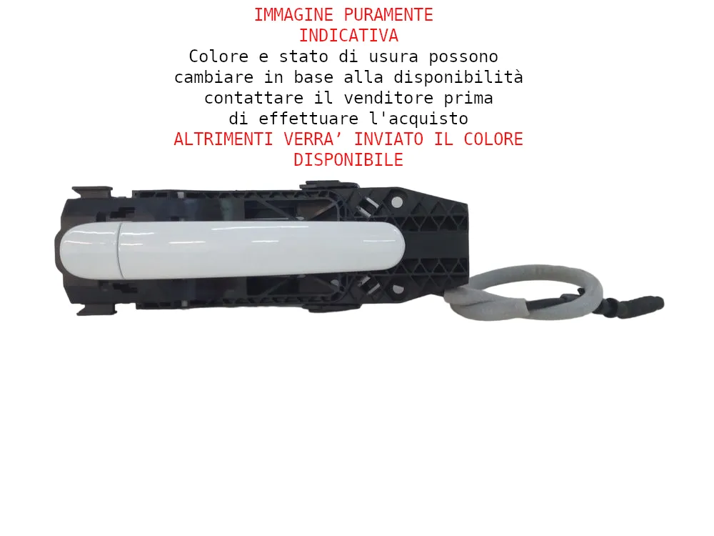 MANIGLIA ESTERNA POSTERIORE DESTRA VOLKSWAGEN Up Serie (122) 5N0837205MGRU con codice motore DSG/DSG (16>)