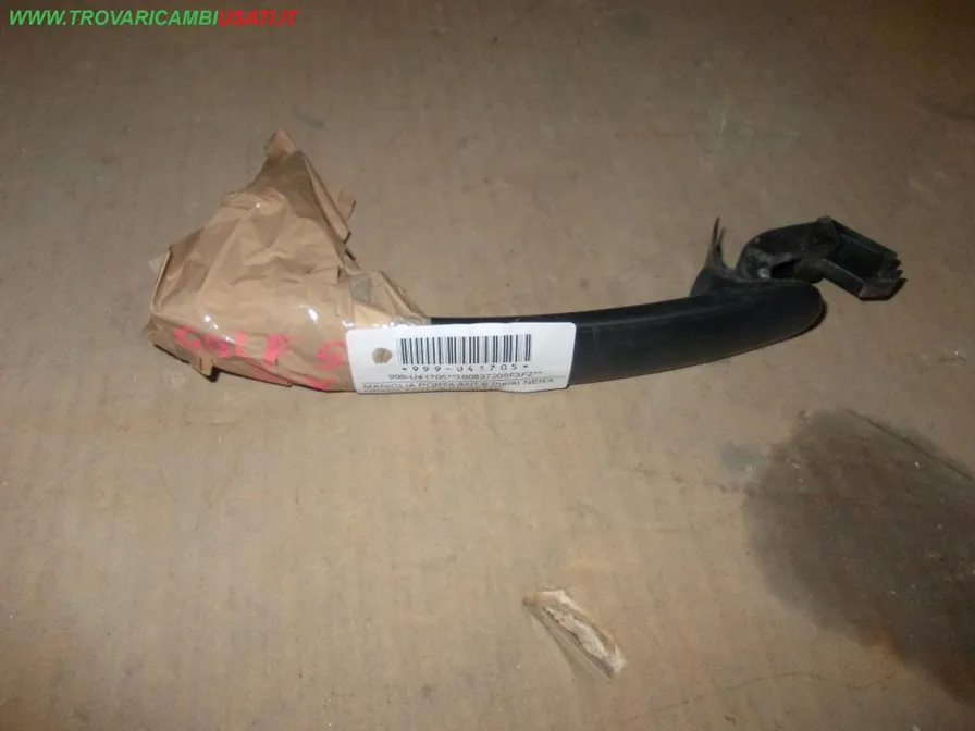 MANIGLIA PORTA ANT.S.(nera) NERA OPACA CON CILINDRETTO VOLKSWAGEN GOLF (1K) 3 porte / 5 porte