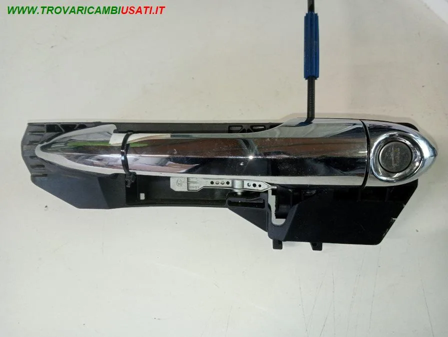 MANIGLIA PORTA ANT. SX COMPLETA CROMATA CON CILINDRETTO CHIUSURA