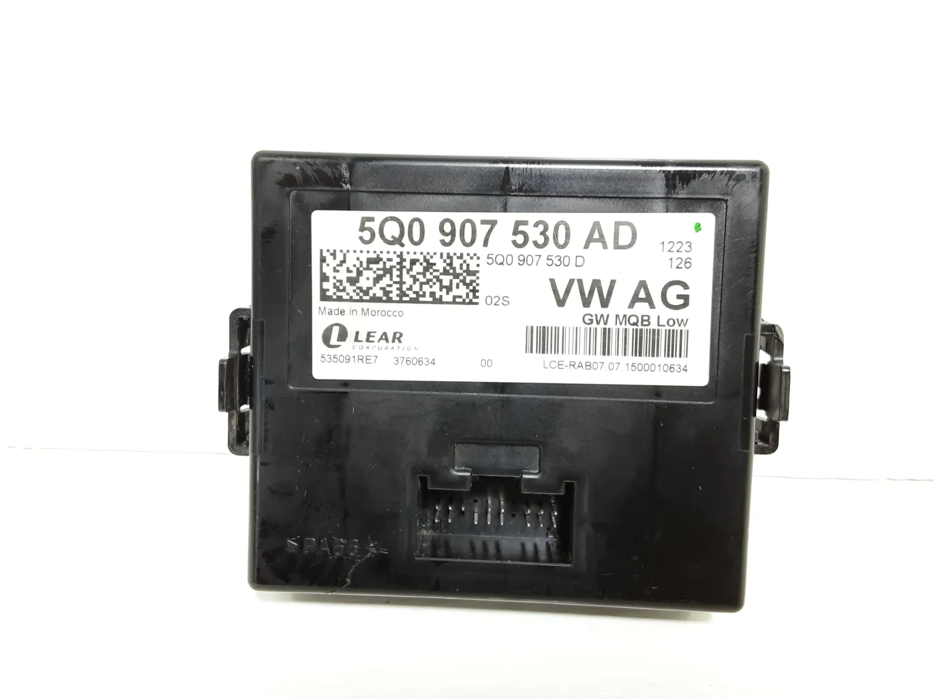MODULO ELETTRONICO con codice 5Q0907530AD da AUDI A3 Sportback Serie (8VA) CRBC, con codice motore CRL/CRBC, CRLB, CRUA, DBGA, DCYA, DEJA, DFGAB, CRUA, DBGA, DCYA, DEJA, DFGA Diesel 2000 (12>18)