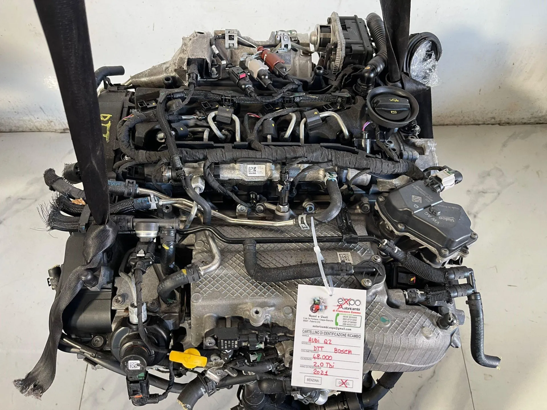 MOTORE COMPLETO con codice con codice motore DTT/DTT da AUDI Q2 Serie (GAB) Diesel 2000 (16>)