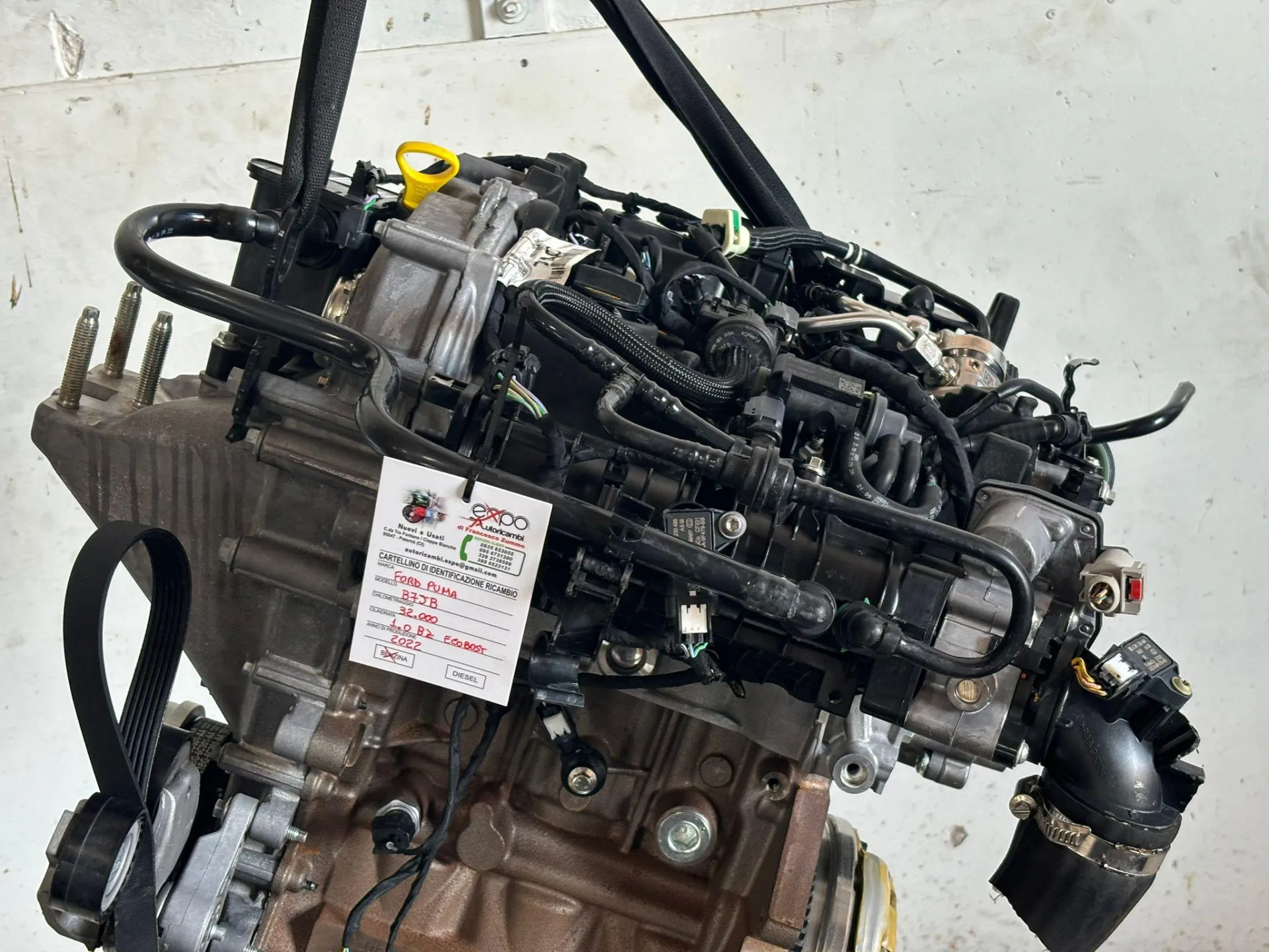 MOTORE COMPLETO con codice con codice motore B7JB/B7JB da FORD Puma Serie Benzina 1200 (19>)