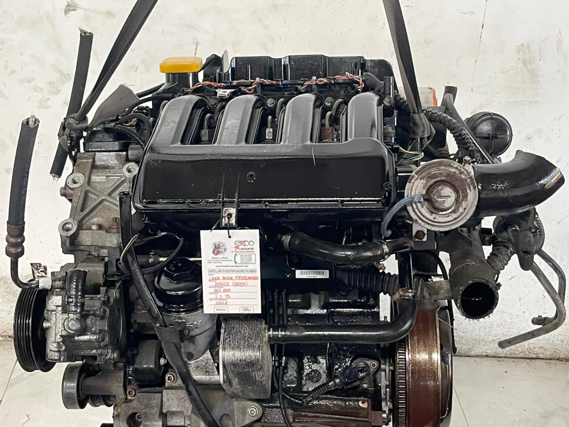 MOTORE COMPLETO con codice con codice motore 204D3 da LAND ROVER Freelander 3° Serie Diesel 2000 (06>11)