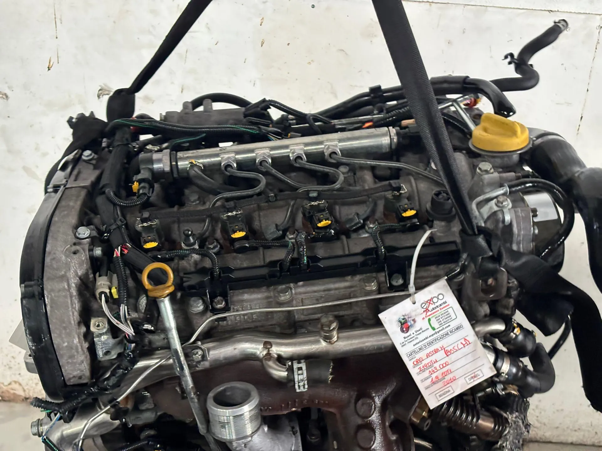 MOTORE COMPLETO con codice con codice motore Z19DTH da OPEL Astra H Berlina 2° serie Diesel 1900 (07>)