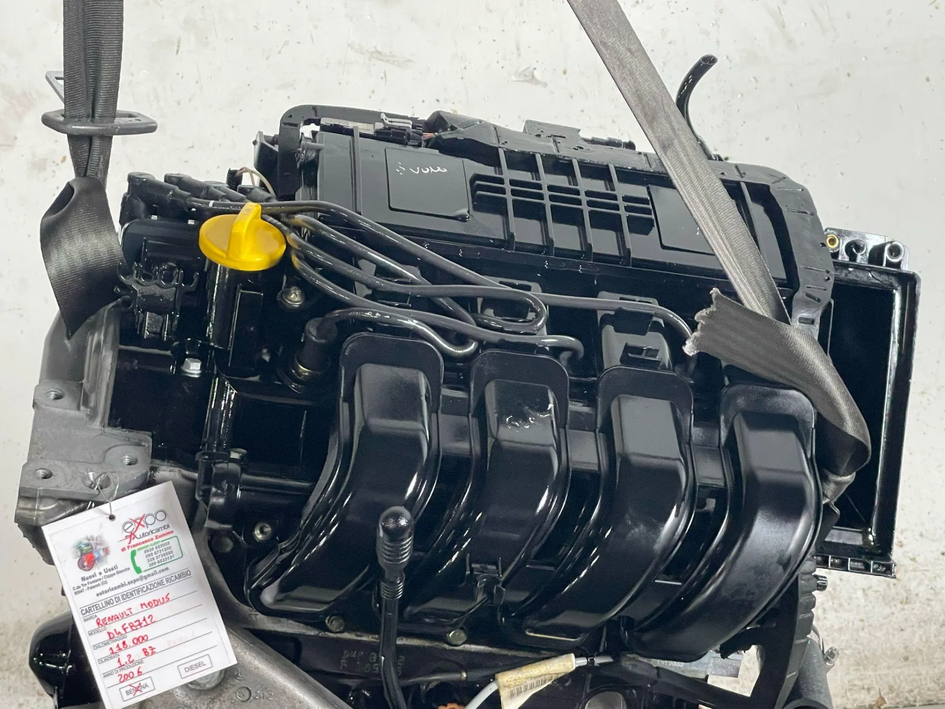 MOTORE COMPLETO con codice con codice motore D4FB712 da RENAULT Modus 2° Serie Benzina 1200 (06>)