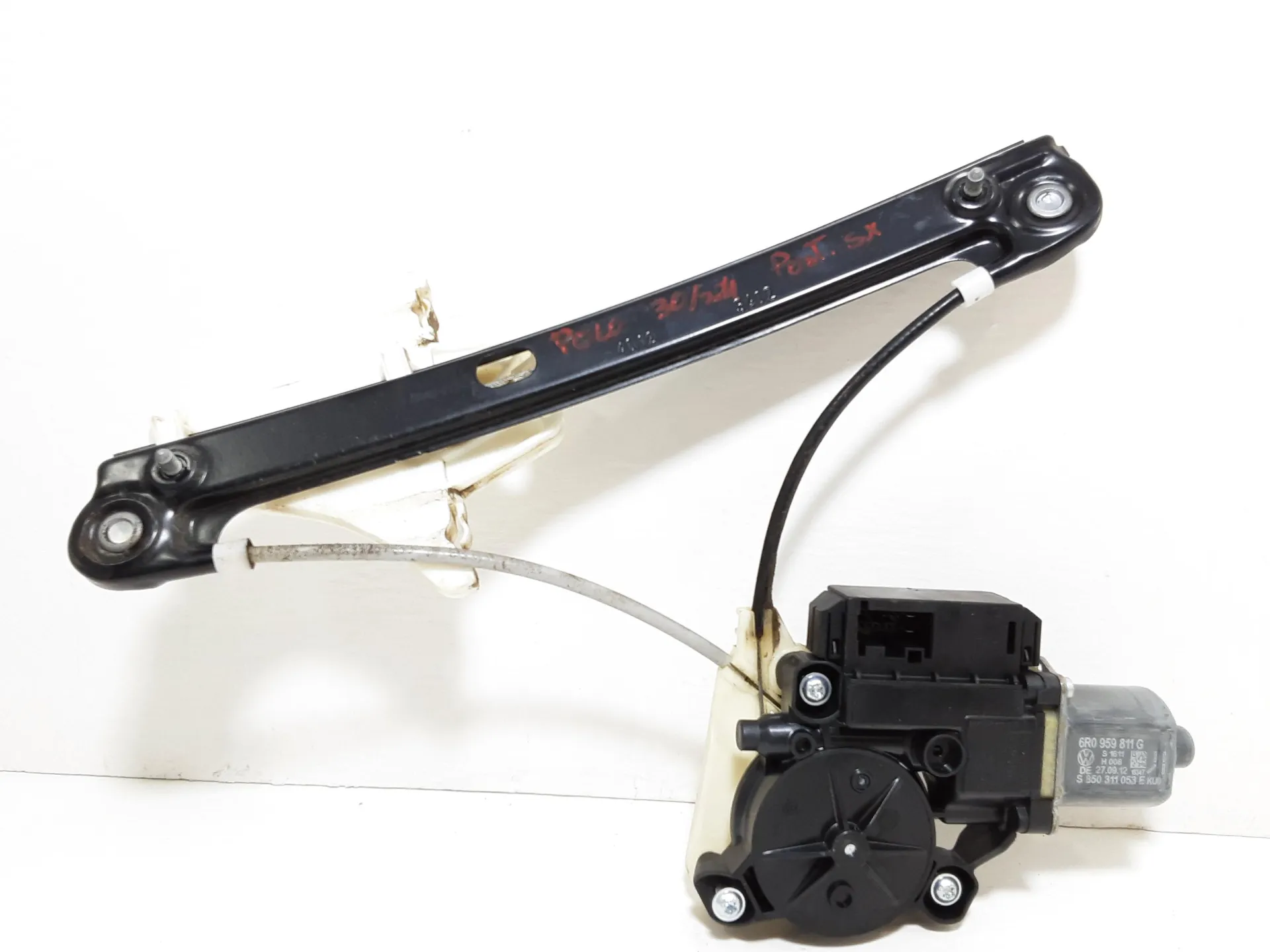 MOTORINO ALZAVETRO POSTERIORE SINISTRO con codice 6R0959811G da VOLKSWAGEN Polo 5° Serie (09>17)