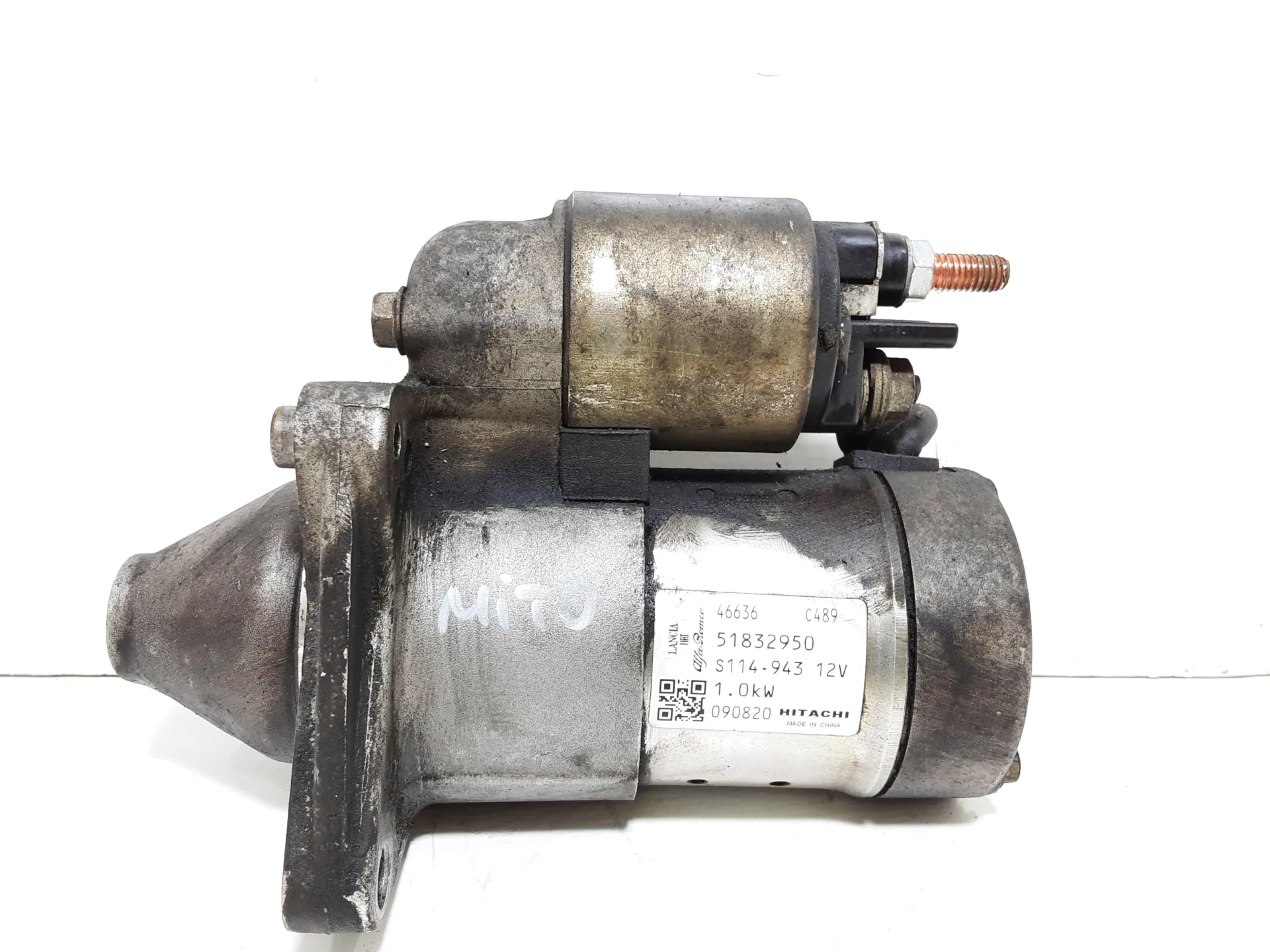 MOTORINO D' AVVIAMENTO con codice 51832950 da ALFA ROMEO Mito Serie (955_) 350 A1.000 Benzina 1400 (08>)
