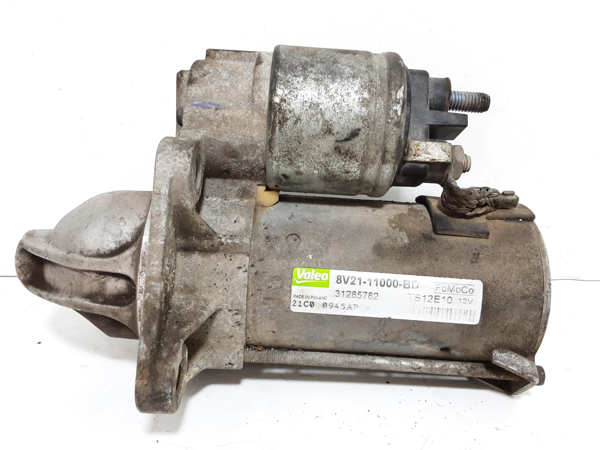 MOTORINO D' AVVIAMENTO con codice 8V211100BD da FORD Fiesta 6° Serie RTJA, con codice motore RTJB/RTJA, RTJB, RTJD, SPJA, SPJC, SPJE, RTJD, SPJA, SPJC, SPJE Bifuel/Gas 1400 (08>17)