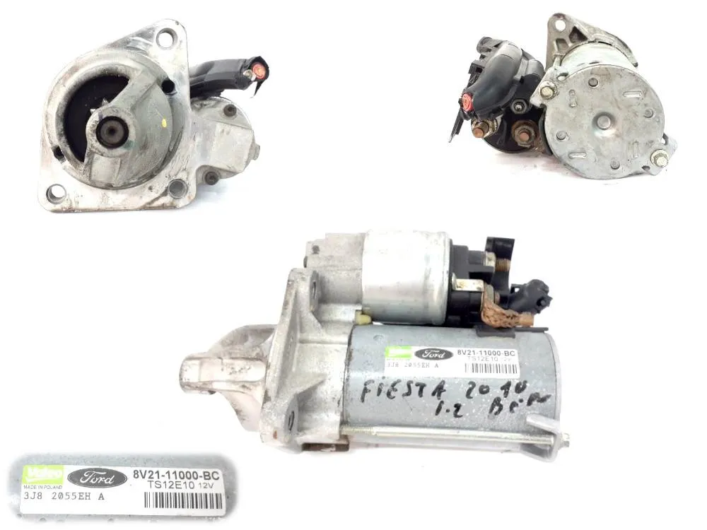 MOTORINO D' AVVIAMENTO con codice 8V2111000BC da FORD Fiesta 6° Serie SNJA, SNJB, SNJC, SNJD Benzina 1200 (08>17)