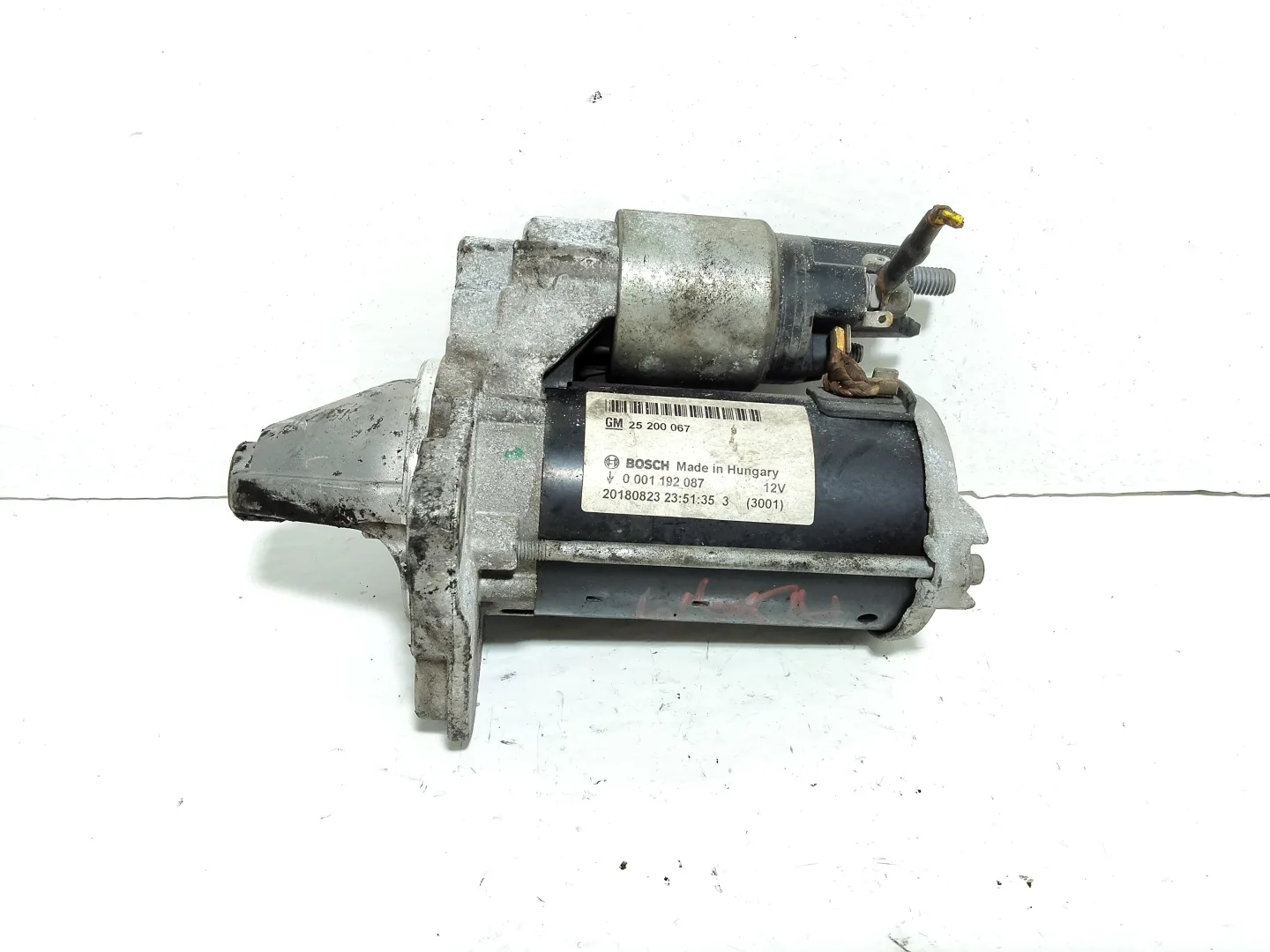 MOTORINO D' AVVIAMENTO con codice 25200067 da OPEL Adam 1° Serie con codice motore B14XER Bifuel/Gas 1400 (13>)