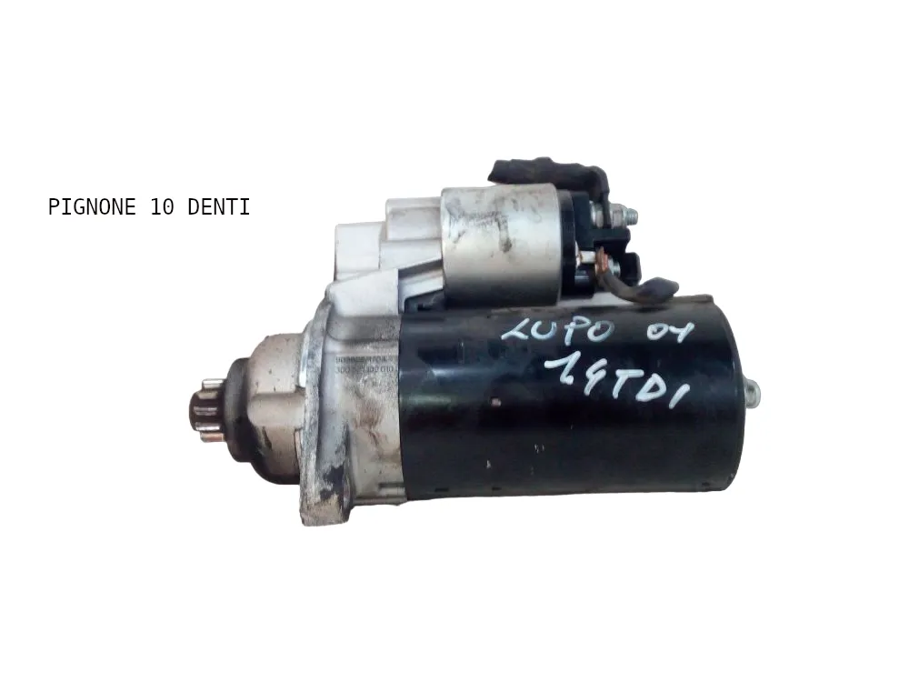 MOTORINO D' AVVIAMENTO con codice 02A911024DX da VOLKSWAGEN Lupo 1° Serie con codice motore AMF/AMF Diesel 1400 (98>05)