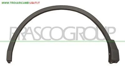 PARAFANGHINO ANTERIORE SINISTRO-NERO-GOFFRATO-CON CLIPS