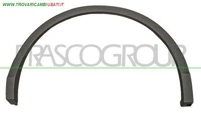 PARAFANGHINO POSTERIORE SINISTRO-NERO-GOFFRATO-CON CLIPS