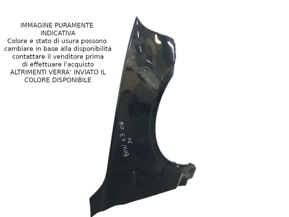 PARAFANGO ANTERIORE DESTRO BMW X3 1° Serie 41353405922 con codice motore N47D20A (04>10)