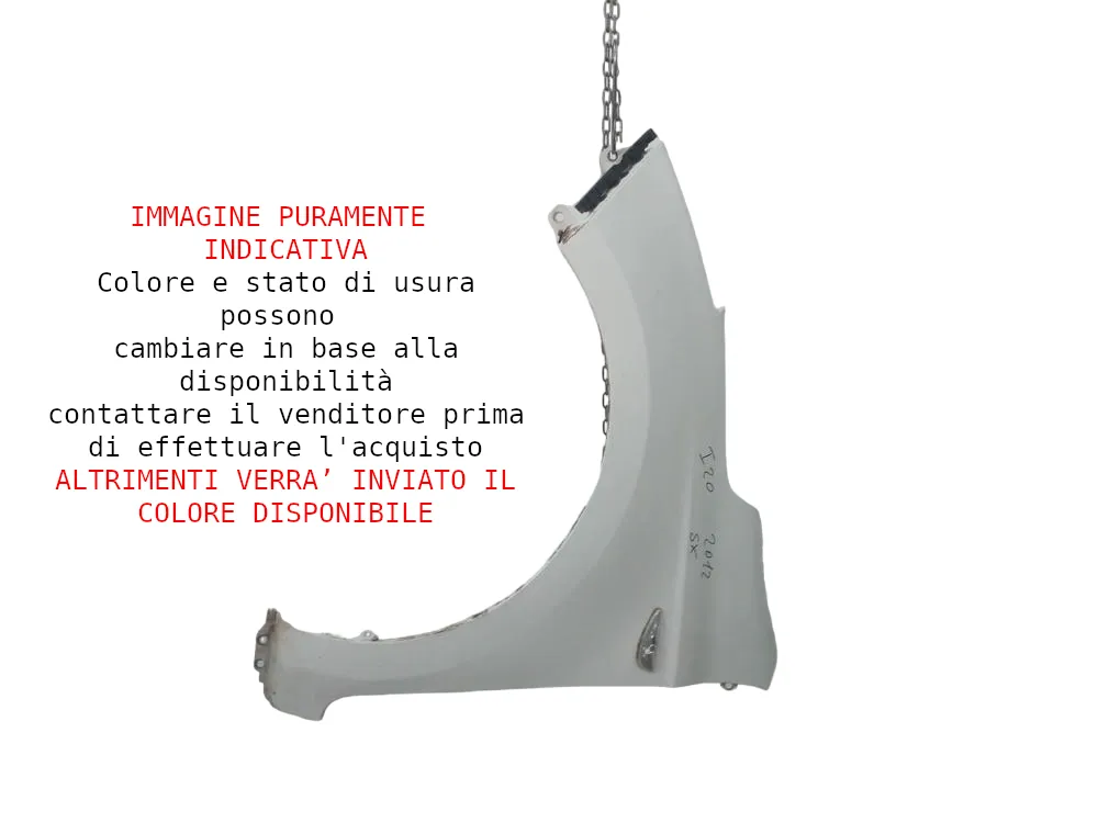 PARAFANGO ANTERIORE SINISTRO HYUNDAI i20 1° Serie 663111J50P con codice motore D3FA/D3FA (08>14)