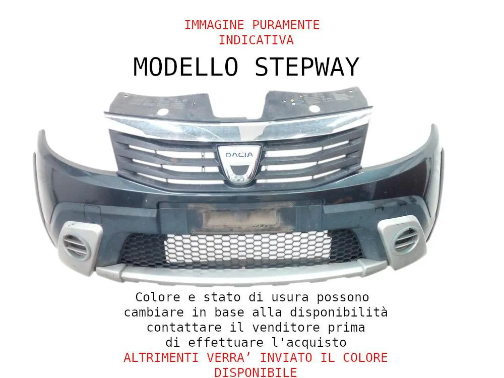 PARAURTI ANTERIORE COMPLETO DACIA Sandero 1° Serie 620224790R (08>12)