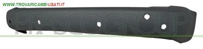 PARAURTI POSTERIORE-GRIGIO SCURO-GOFFRATO-CON FORI PDC-CON STAFFE