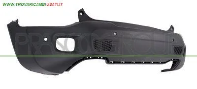 PARAURTI POSTERIORE-INFERIORE-NERO-GOFFRATO-CON FORI PDC+SUPPORTI MOD. LIMITED