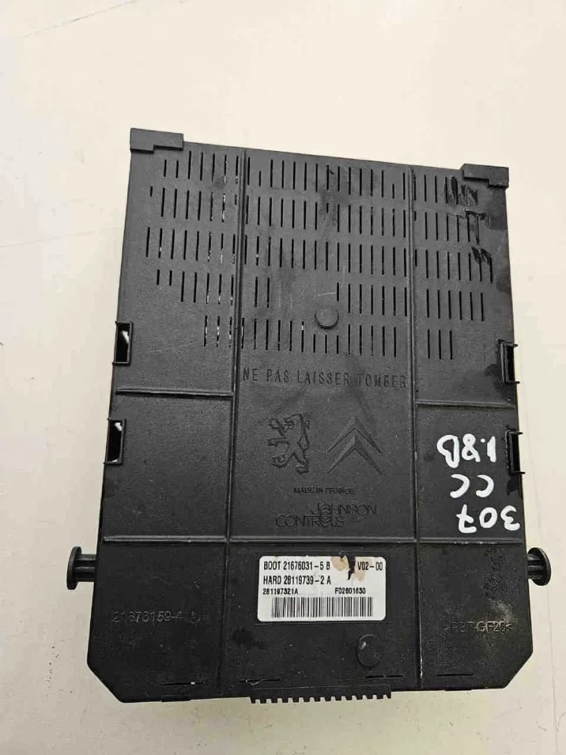 Body Computer PEUGEOT 307 Cabrio 2° Serie del 2005  CODICE RICAMBIO : b00t21676031-5b