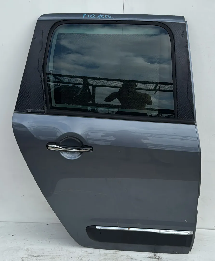 PORTA POST.D. GRIGIO MEDIO MET. C/ALZ. E SERR. VTR SCURO