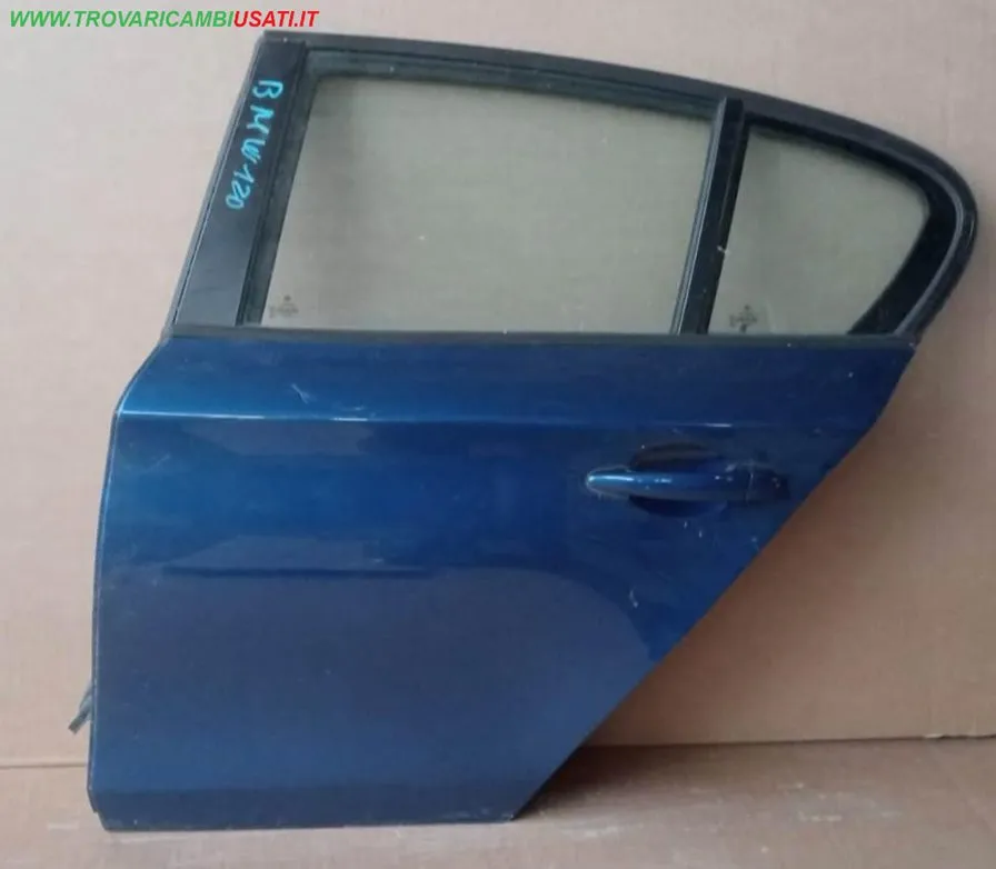PORTA POST.S. BLU MET. C/ALZ. E SERR.