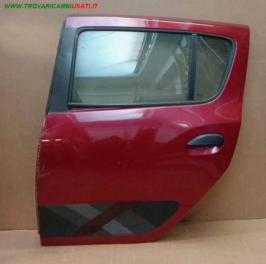 PORTA POST. S. ROSSO SCURO MET. C/ALZ. E SERR