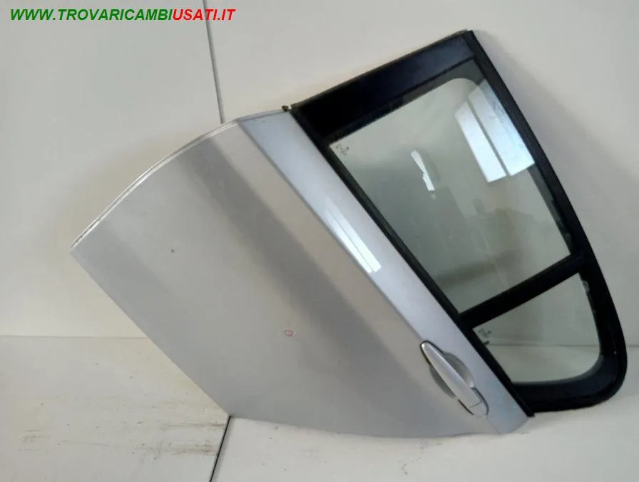 PORTA POST. SX ARGENTO CON ALZ E SERR