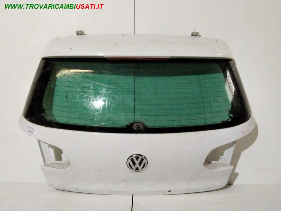 PORTELLO POST. BIANCO PERLATO  CON SPOILER E VETRO VERDE (No serratura)
