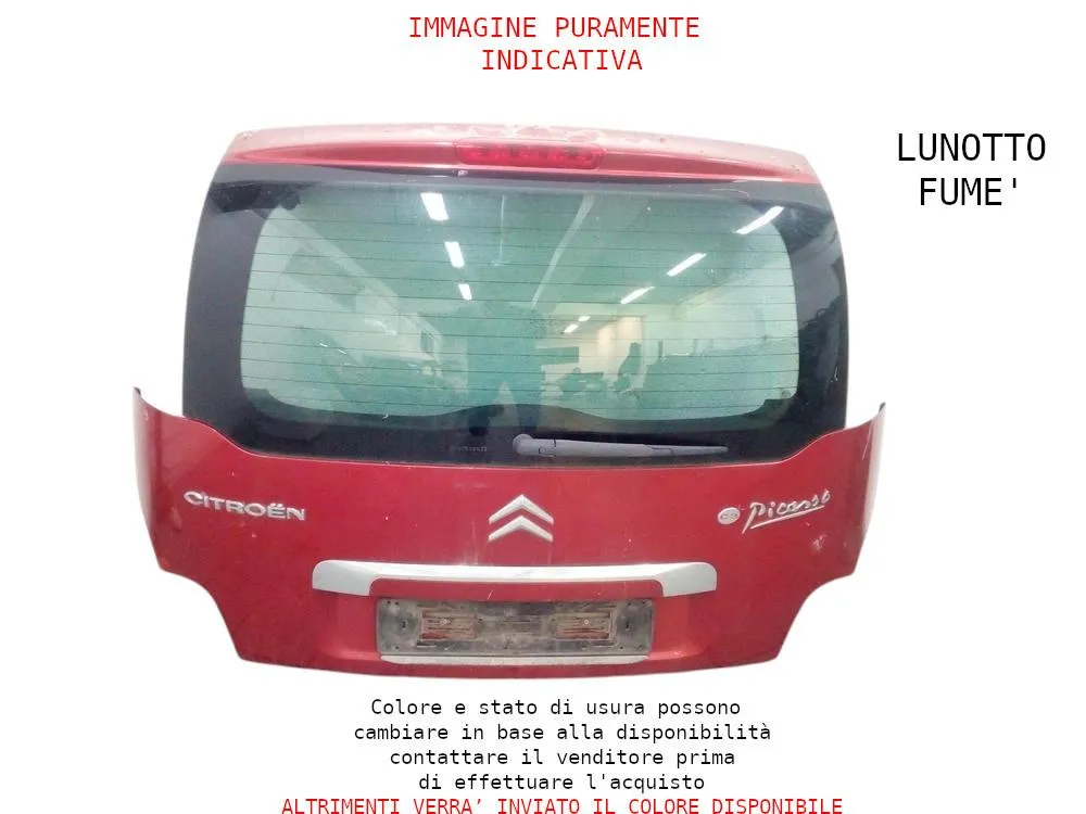 PORTELLONE POSTERIORE COMPLETO CITROEN C3 Picasso 9803598080 9HX (DV6ATED4) (08>)