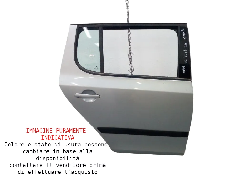 PORTIERA POSTERIORE DESTRA SKODA Fabia Berlina 2° Serie 5J6833056 con codice motore BNM/BNM (07>14)