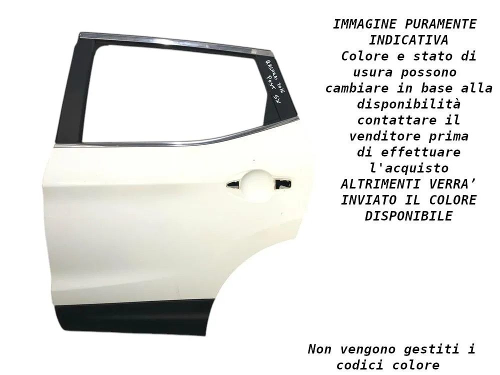 PORTIERA POSTERIORE SINISTRA NISSAN Qashqai Serie H2101HV0MB (14>)